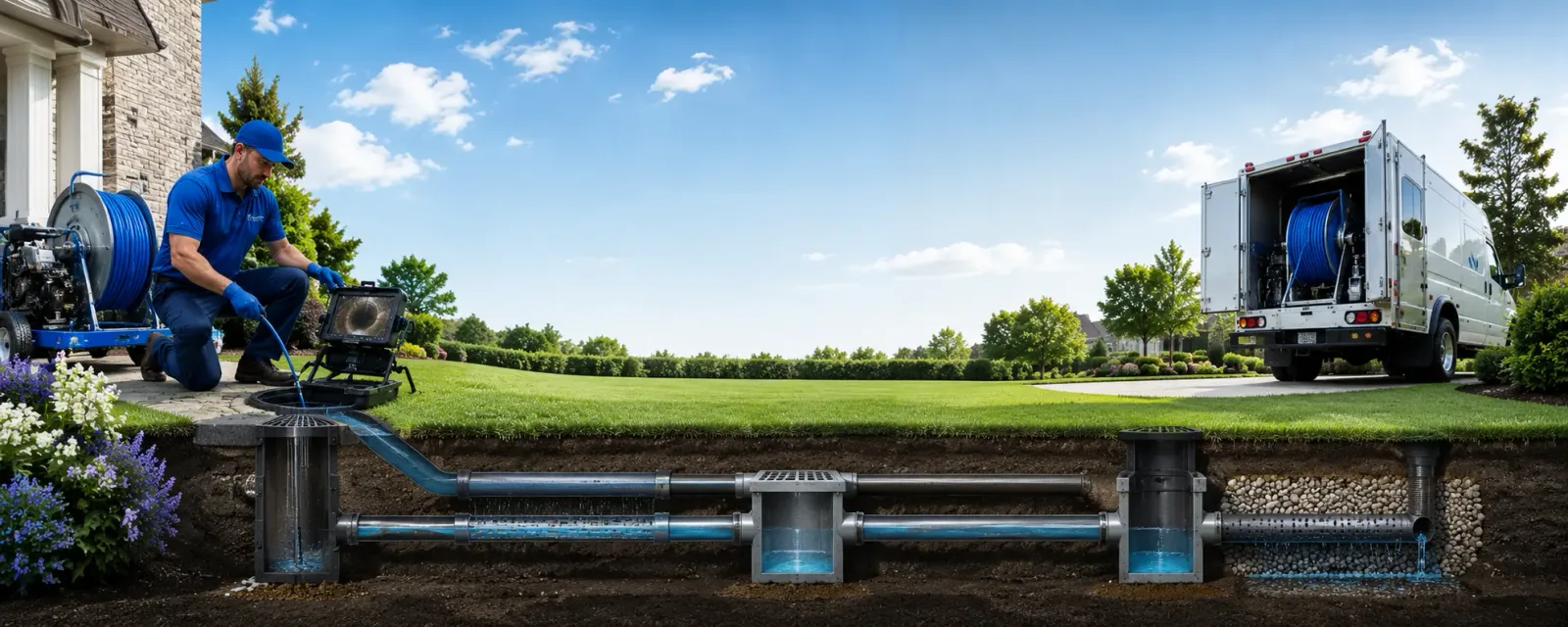 Outdoor drain cleaning information for Merchantville, NJ